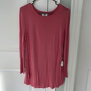 Old navy mauve colored dressy top sz medium